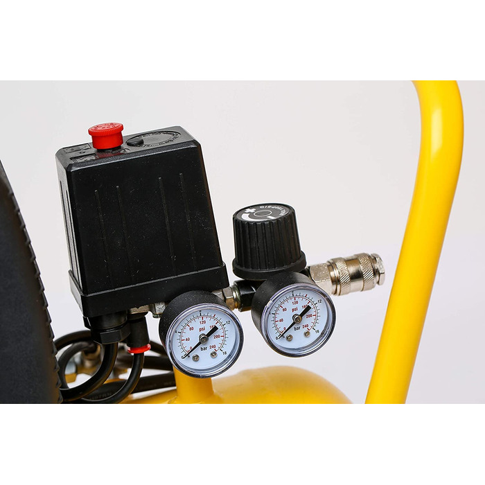 Повітряний компресор ABAC POLE POSITION B20 BASELINE, 24-літровий повітряний компресор, подвійний манометр, макс. тиск 8 бар, впор