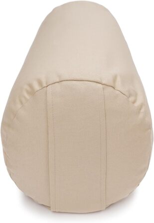 Йогабокс Йогаболстер, регіонального виробництва, для Інь-йоги, Ø22 см, йога-рол з гречаною лушпинням, чохол, що прається, зі 100 бавовни, йога-рол для відновлювальної йоги, пісок