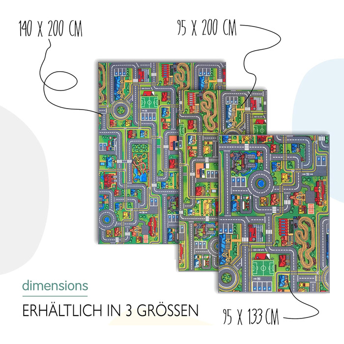 Килим для дитячої кімнати 95x133см, дитячий килим, ігровий килим вуличний для хлопчиків та дівчаток, килими для дитячої кімнати, с
