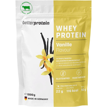 Сироватковий протеїн BetterProtein, Ваніль, 1 кг
