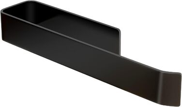 Самоклеючий рушникосушка чорний 25см SUS304 Рушникосушка з нержавіючої сталі без свердління Підвісна рушникосушка для ванної кімна