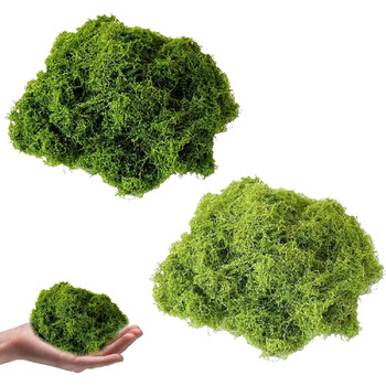 Мох Tcnzdy 100г, мох для рукоділля, штучний мох, мох для декору, міцний мох, штучний мох для рослин, декоративний мох, штучний і штучний мох для рукоділля для прикраси саду
