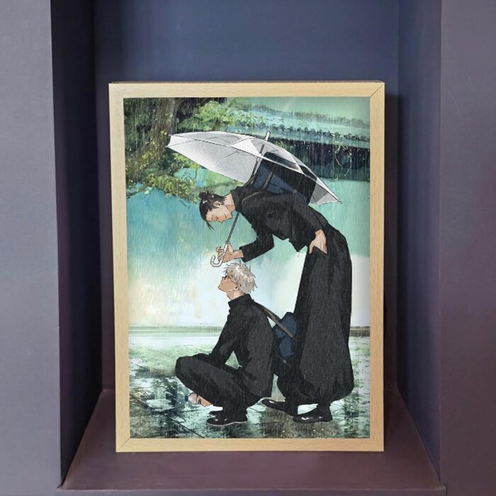 Ілюміновані картини FunLake, натхненні японським аніме-дзюцу - світлодіодний декор для стін Gojo Satoru та Geto Suguru, рамка для