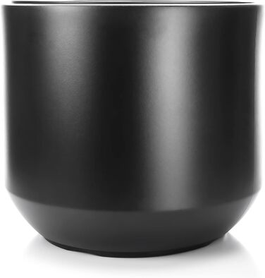 Квітковий горщик BigDean Style ø 40 см, антрацитовий, зі знімним внутрішнім горщиком - всепогодний квітковий горщик з ударостійкого пластику - великий горщик, підходить для використання на вулиці та в приміщенні ø 40 см