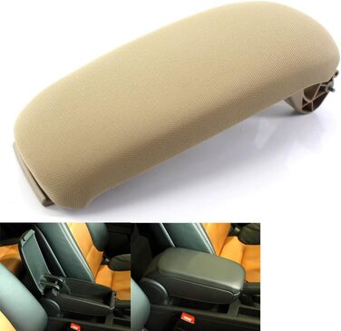 Чохол центральної консолі BLNETU Fabric Surface Beige для A-UDI A3 8P 20032012 Аксесуари для чохлів центральної консолі автомобільного підлокітника