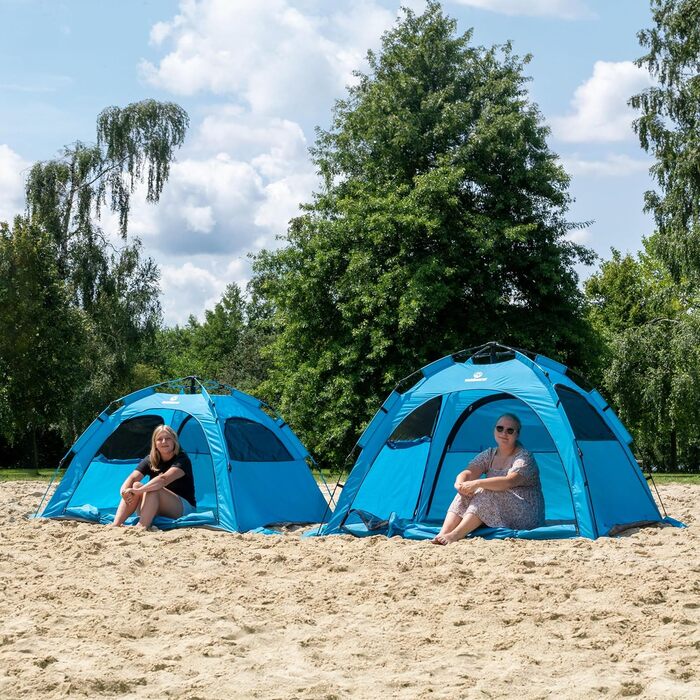 Автоматичний пляжний намет Outdoorer UV 80 SunSnapper Alu Air - надлегкий пляжний намет із захистом від ультрафіолету 80, захистом від комах