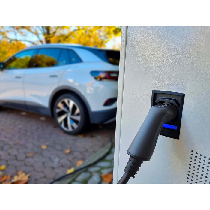 Зарядний кабель DELTACO Type 2 EV для електромобілів та гібридних транспортних засобів, кабель зарядного пристрою Mennekes, сумісн