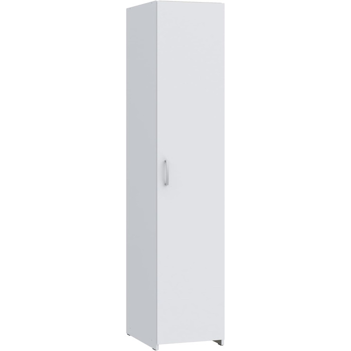 Шафа 40, вузька сучасна шафа, 1-дверна, шафа для передпокою, передпокій, дерев&39яний композит, білий, 40 см завширшки x 190,5 см заввишки x 54,4 см завглибшки