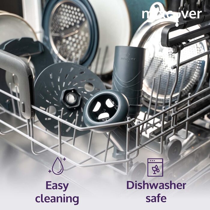 Покращений спіральний різак для приготування овочевої локшини з електронною книгою Буклет рецептів сумісний з Vorwerk Thermomix TM6 або Vorwerk Thermomix TM5 овочеві макаронні нарізки GemseStyler Tm6 і Tm5 - версія 2.0