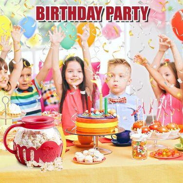 Миска для попкорну в мікрохвильовій печі, горщик для мікрохвильової печі Air Popcorn Snack, машина для приготування попкорну, скло без BPA, можна мити в посудомийній машині, кришка 3-в-1, здоровий попкорн, стійкий до високих температур