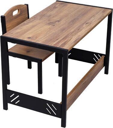 Промислове житло Ігровий стіл - Стіл для занять - Дитячий стіл і стільці - Дитячий письмовий стіл - Монтессорі - Меблі для дитячої