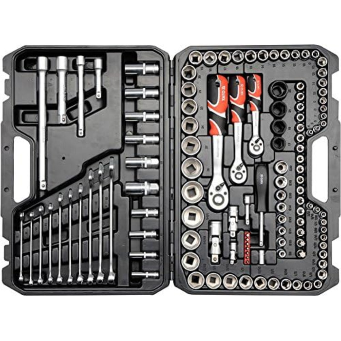 Набір торцевих головок 1/4', 3/8 та 1/2120 шт., 38801