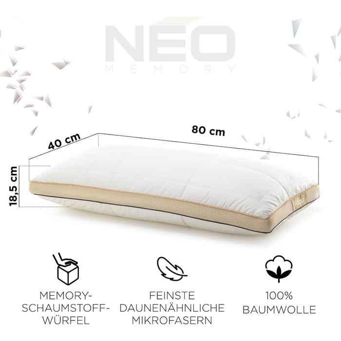 Подушка Vitapur NEO 40x80 см - Подушка у стилі Зоряних воєн, яка встановлює новий стандарт сну - змінює правила гри серед подушок