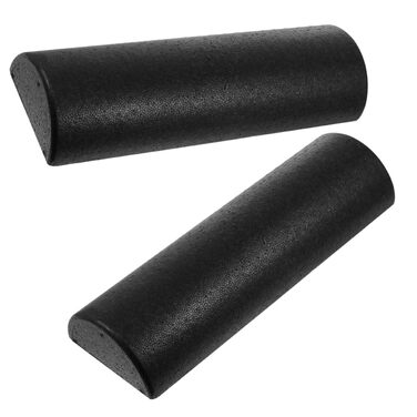 Напівкруглий масажний ролик для йоги, легкий, портативний, м&39який, стабільний за розміром, для пілатесу, балансу, розслаблення м&39язів, фітнес-аксесуар для домашнього використання, для спини, плечей, шиї та ніг (півколо 45 см, 2 шт.)