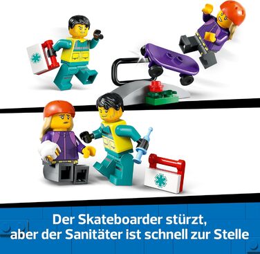 Конструктор LEGO City Ambulance Toy 60451, 184 деталі, іграшкова швидка допомога