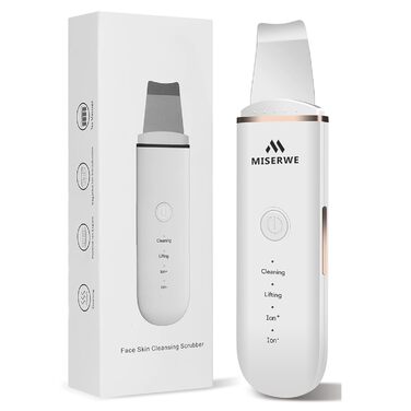 Скраб для шкіри Шпатель для шкіри обличчя Ультразвуковий пілінг Пристрій для очищення шкіри Скраб для видалення чорних крапок Очищувач пір Інструмент для видалення чорних крапок для глибокого очищення