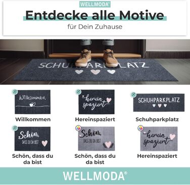 Килимок для паркування взуття Нашитий напис Надзвичайно міцний Можна прати в пральній машині та нековзний Килимок для використання на вулиці та всередині приміщень Килимок для дверей 35x100 см