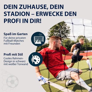 Футбольні ворота HUDORA Hornet 180 з цільовою стінкою - Вуличні для дітей та дорослих - Ворота зі знімною сіткою та двома посиленими стрілецькими лунками - Водостійкі для тренувань та відпочинку (одинарні)