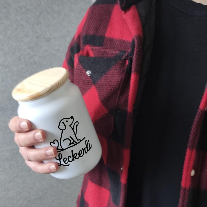 Банка для печива у формі серця для любителів домашніх тварин ласощі для собак оригінальний аксесуар для корму