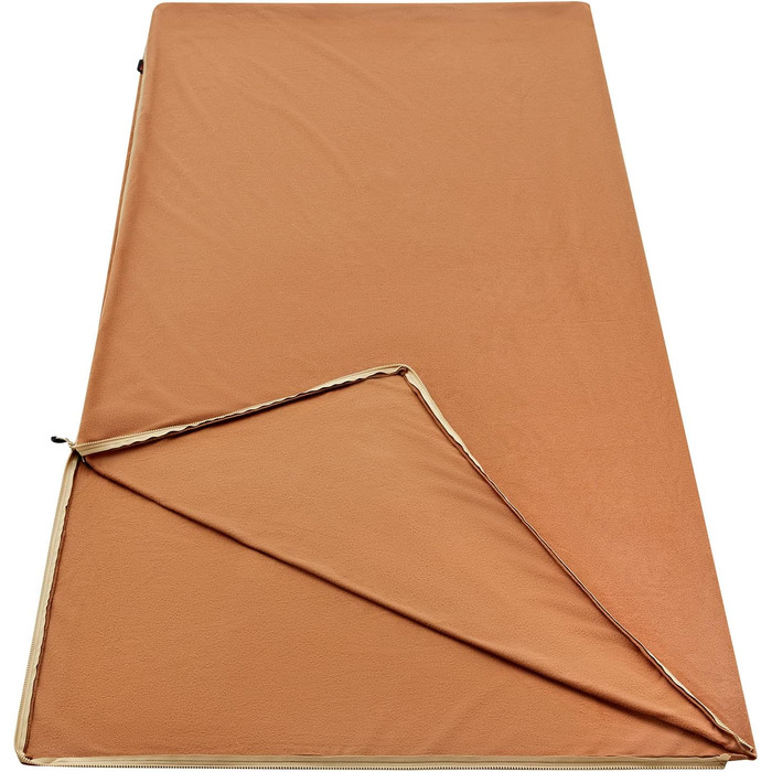 Спальний мішок KingCamp Blanket, Лісовий, Зимовий, XL, Довгий, Широкий, Бавовна -22C, Капучино - 500 г/м