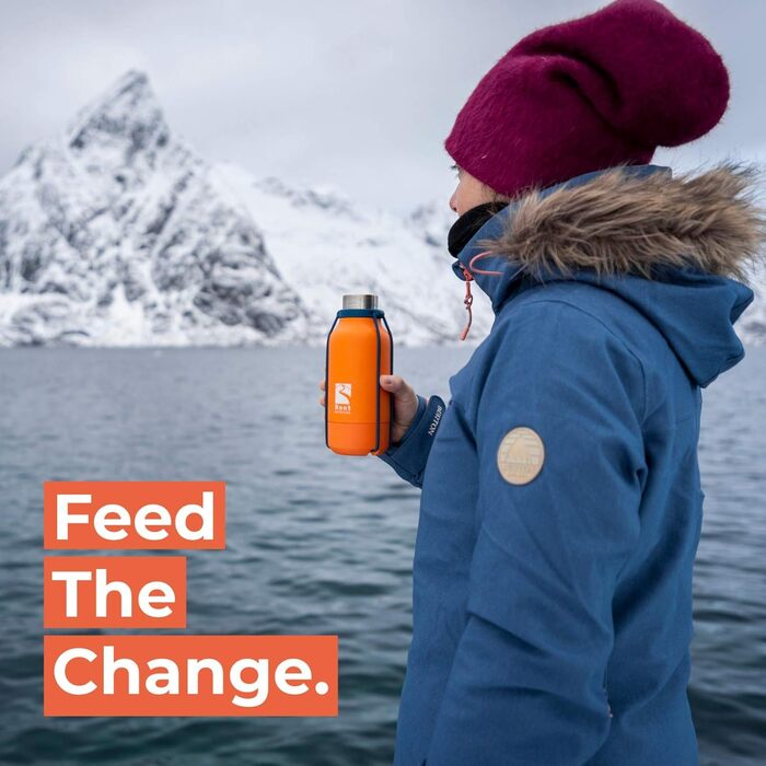 Пляшка для пиття/пляшка для води з нержавіючої сталі Root-FTC з кришкою 10 шт. - 530 мл, 700 мл та 940 мл - Термоізольована пляшка