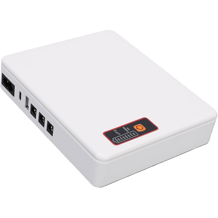 Міні-UPS акумуляторна батарея 20800 mAh, джерело безперебійного живлення для роутера, модему, камери відеоспостереження з кількома вихідними портами, DC, USB Type-C вихід (EU-штекер)