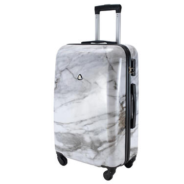 Валіза Semi Line 24' (M) White Marble (T5731-2)