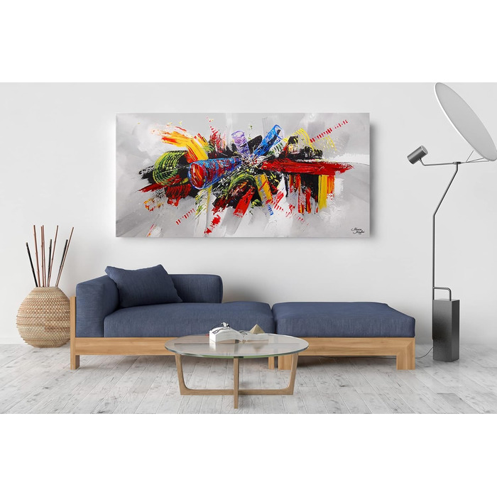 Моніка Мірафьорі I 100 РУЧНИЙ РОЗПИС I Картина Парадокс 140х70см Картина Ручний розпис Акриловий живопис Дуже великий акриловий жи