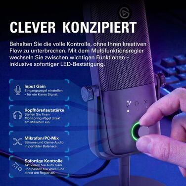 Конденсаторний мікрофон Elgato Wave3 MK.2 з DSP-ефектами