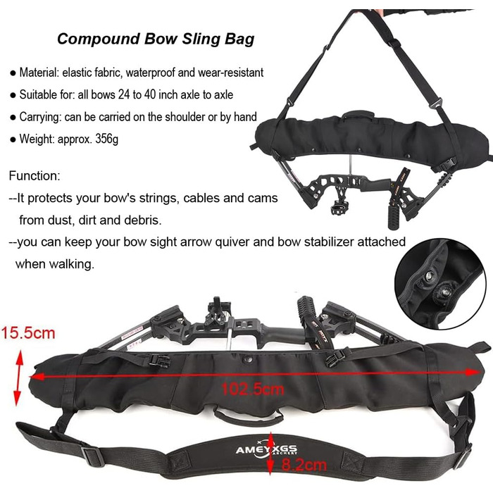 Набір складених луків SHARROW – мисливський лук 30–55 lb, регульований з стрілами, спортивний лук для дорослих, лівий/правий, синій