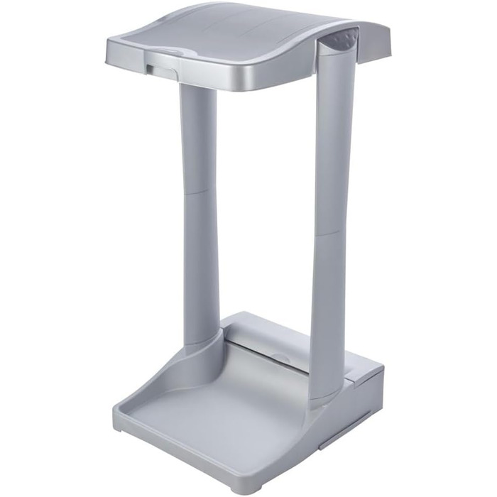 Підставка для сміттєвих контейнерів keeeper system з інтегрованим відсіком для зберігання, 60-120 л, Ole, сріблястий