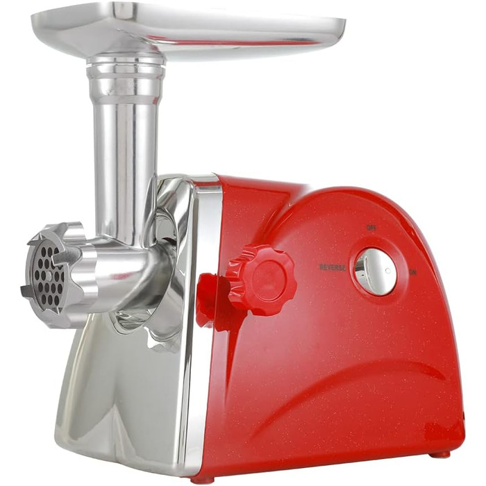Електрична м'ясорубка для м'яса блокує потужність 800 Вт мідний двигун з нержавіючої сталі лезо ковбаса фарш ковбаса машина червон