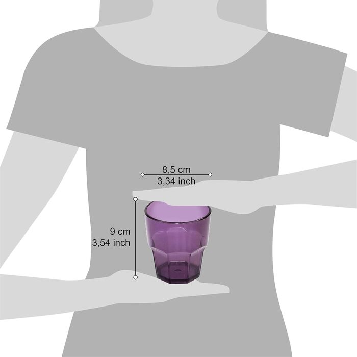 Дизайнерський набір пластикових склянок для води Omada, ємністю 30 мл, ідеально підходять для напоїв або довгих напоїв, можна мити