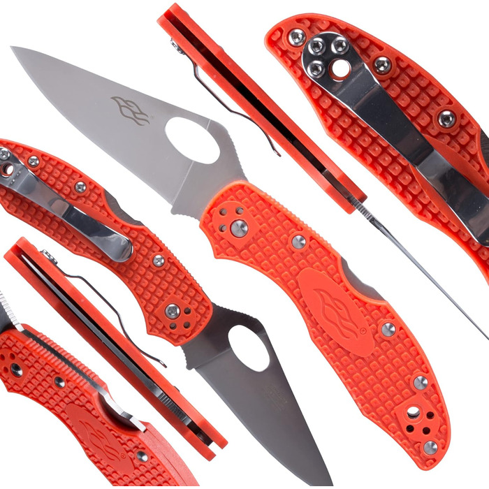 Кишеньковий складаний ніж зі сталі 440C лезо 75 мм нековзна ручка з кліпсою Кемпінг Полювання Риболовля Відкритий EDC ніж 175 мм 6