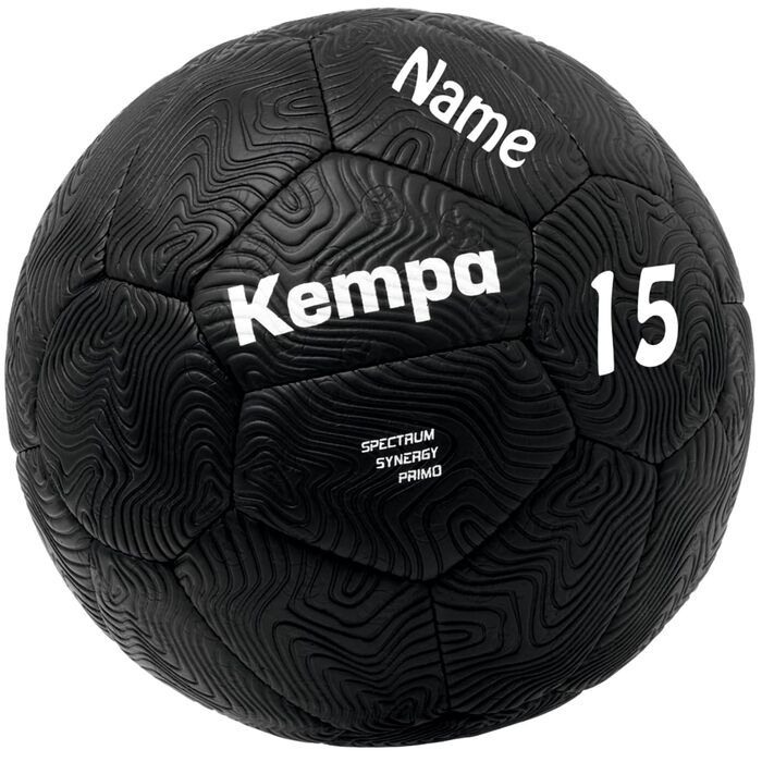 Гандбольний м&39яч Kempa Spectrum Synergy Primo чорний, персоналізований, розмір 1 з друкованим ім&39ям