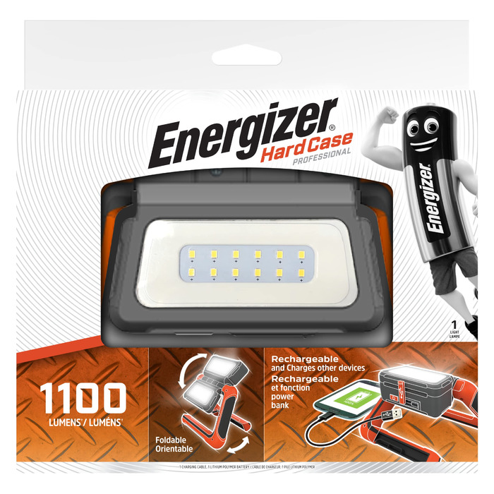 Світлодіодний вуличний прожектор Energizer, професійний, акумуляторний панельний світильник для дому та вулиці
