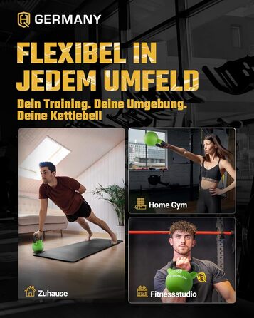 Гіря неопренова HQ Germany (оптимальний захист підлоги) 16 кг (діапазон 2-32 кг)