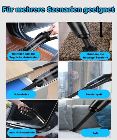 Акумуляторний ручний пилосос акумуляторний, безмішковий 15000Pa ручний пилосос акумуляторний безмішковий Переможець тесту вологого