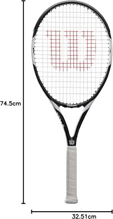 Тенісна ракетка Wilson, Federer Team 105, унісекс, для початківців та гравців-аматорів, розмір хвата L1 Single