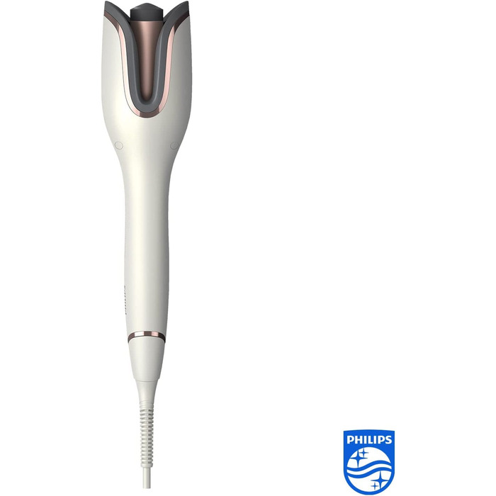 Автоматична плойка Philips StyleCare Prestige з регулюванням температури та функцією іонізації (модель BHB878/00) Біла