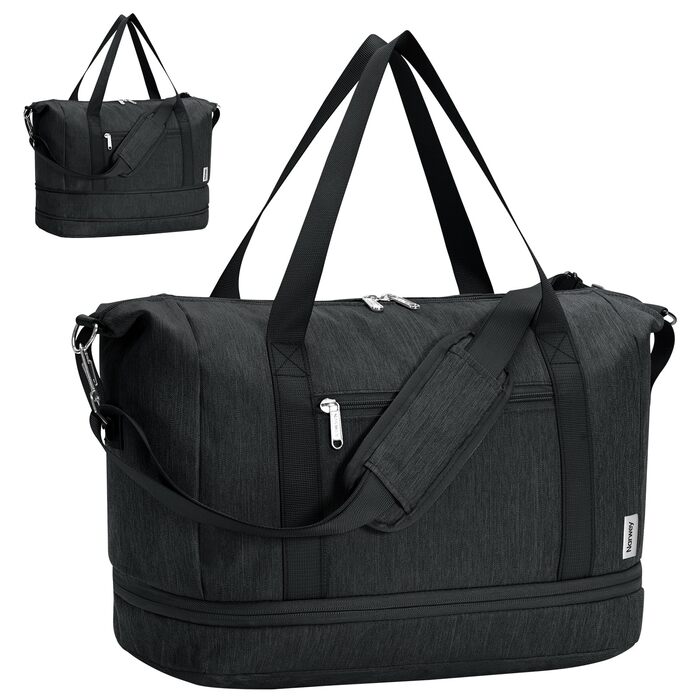 Ручна поклажа Narwey Ryanair 40x30x20, Маленька спортивна сумка на вихідні для жінок, Дорожня сумка-ручна поклажа для літаків, Ручна поклажа Easyjet 45x36x20, Лікарняна сумка для пологів для чоловіків (чорна)