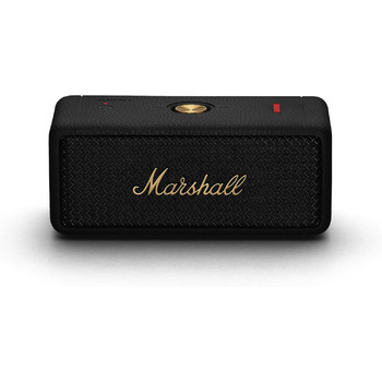 Портативна колонка Marshall Emberton II Bluetooth, бездротова, водонепроникна - чорний і латунний Black & Brass Emberton II