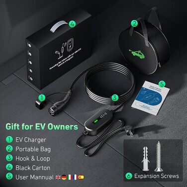 Зарядний кабель електромобіля тип 2 Schuko 16A, зарядний кабель тип 2 Schuko 3.68kw, зарядний кабель E car, зарядний кабель тип 2