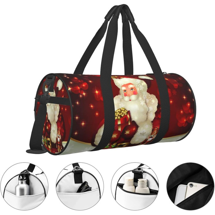 Яскрава дорожня сумка з написом З Різдвом, спортивна сумка для чоловіків та жінок, сумка-мішок, спортивна сумка