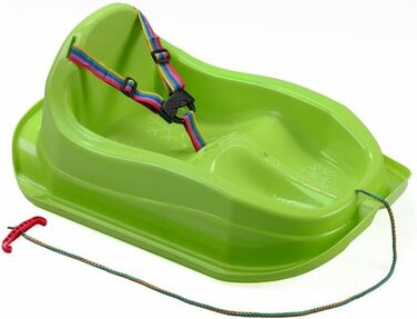 Санки MARMAT дитячі з ременем безпеки, зелені