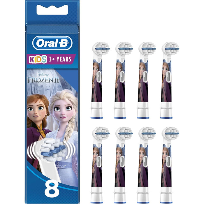 Щітки Oral-B Kids Disney Frozen для дітей від 3 років, в упаковці, готовій до поштової скриньки, 8 шт. Frozen Single