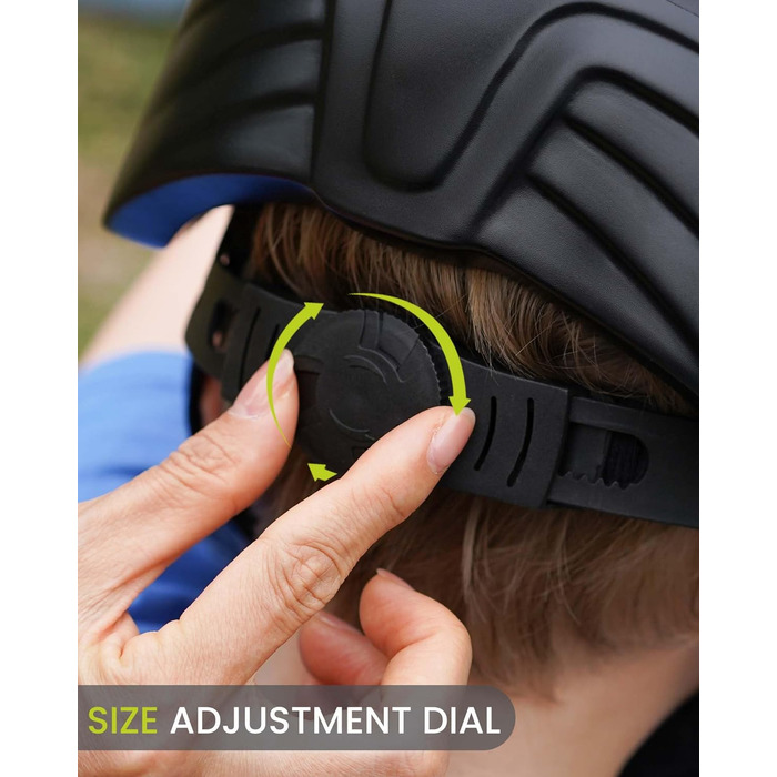 Дитячий шолом OutdoorMaster, стійкий до ударів та ударів велосипедний шолом для дітей, Індивідуальне регулювання розміру, Оптимізо