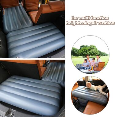 Повітряна подушка матрац для автомобіля, автомобільна повітряна подушка з зазором 100x60x15 см Надувний автомобільний матрац для багажника Автомобільний матрац, кемпінговий матрац для спальні в автомобілі, туристичний надувний матрац, маленьке повітряне л