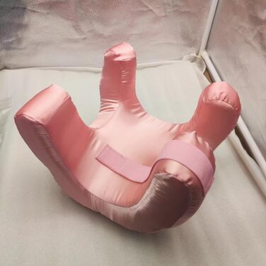 Косметологічна подушка, подушка проти зморшок, ортопедична подушка для підтримки шиї, косметична подушка проти старіння, подушка з піни з ефектом пам&39яті, подушка для підтримки шиї, для запобігання мімічним зморшкам та дрібним зморшкам (рожева)