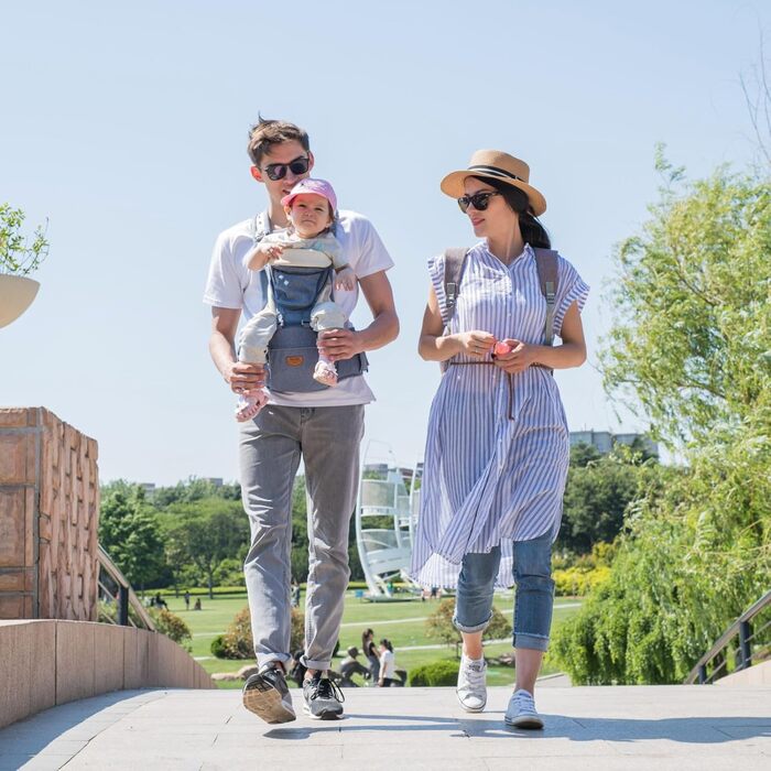 Ергономічна люлька SUNVENO, люлька зі знімним капюшоном, дитяче сидіння на стегнах із ганчіркою для слиновиділення, люлька 3 в 1 д